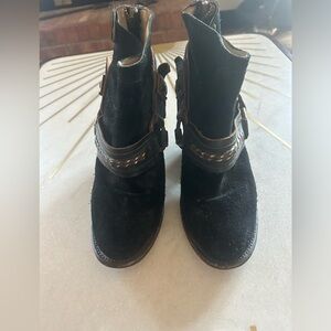 Leather/suede black freebird by Steve Madden  boots size 10